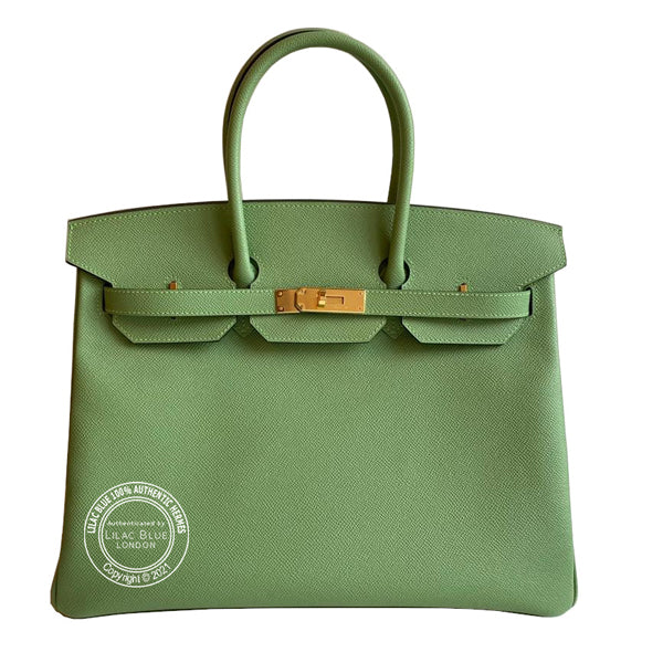 Hermès Birkin 35cm Vert Criquet Epsom GHW