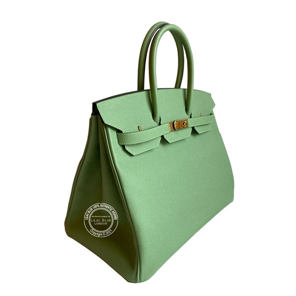 Hermès Birkin 35cm Vert Criquet Epsom GHW