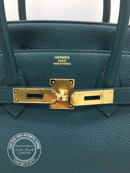 Hermès Birkin 35cm Vert Cypress Togo GHW