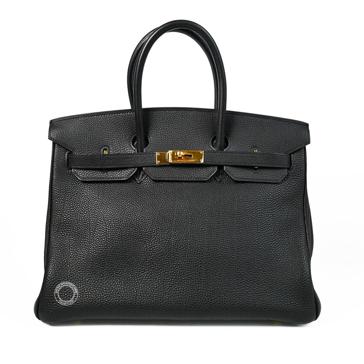 Hermès 35cm Black Birkin Togo GHW - Preloved