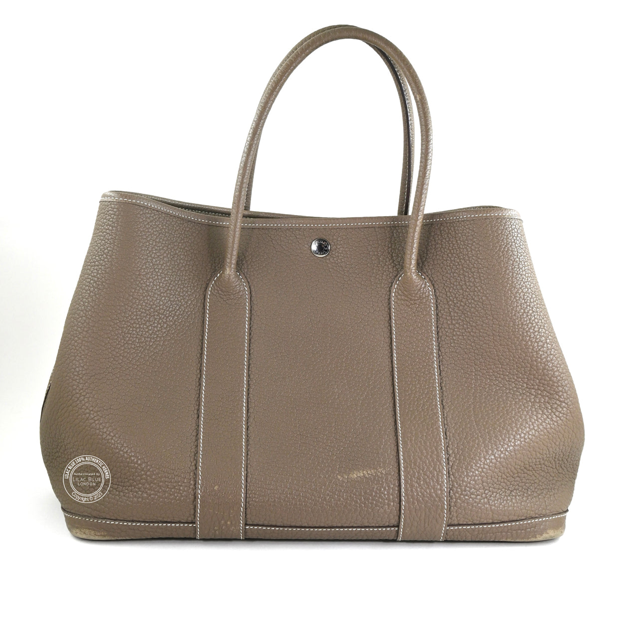 Hermès Garden Party 36cm Etoupe Negonda PHW - Preloved