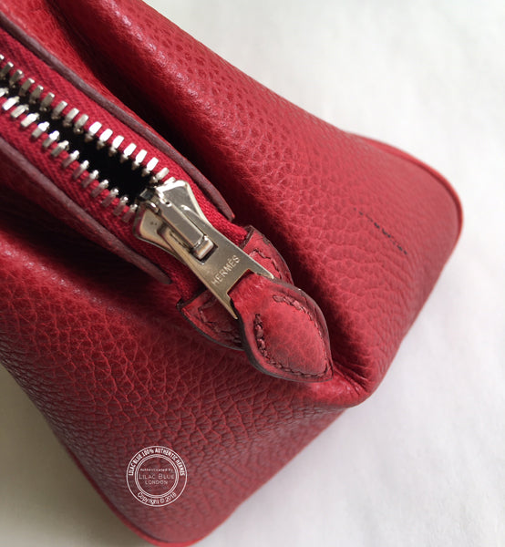 Hermès Paris Bombay 27cm Red Vache Liégée PHW - Vintage