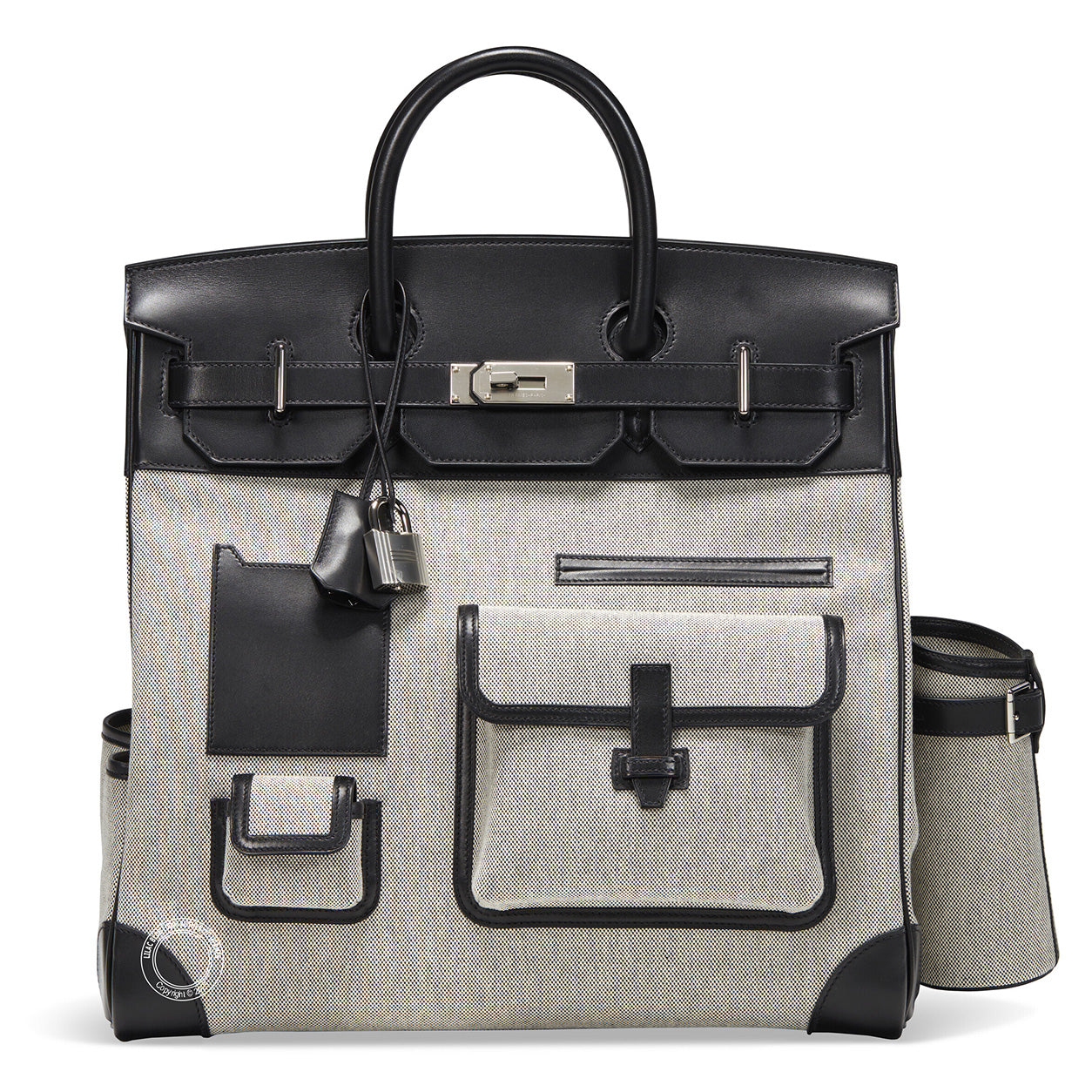 Hermes Birkin 40cm Black HAC Cargo Toile & Swift PHW