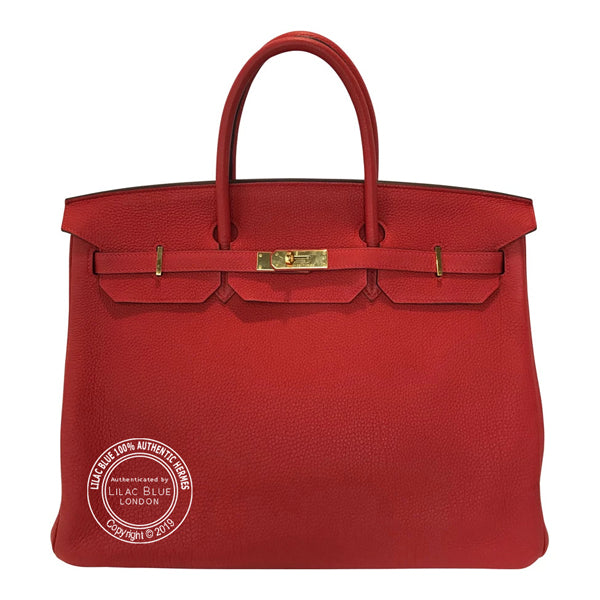 Hermès Birkin 40cm Geranium Togo GHW