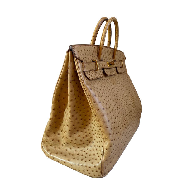 Hermès Birkin 40cm Gold HAC Ostrich GHW - Preloved