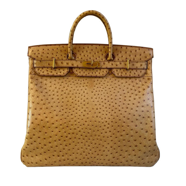Hermès Birkin 40cm Gold HAC Ostrich GHW - Preloved