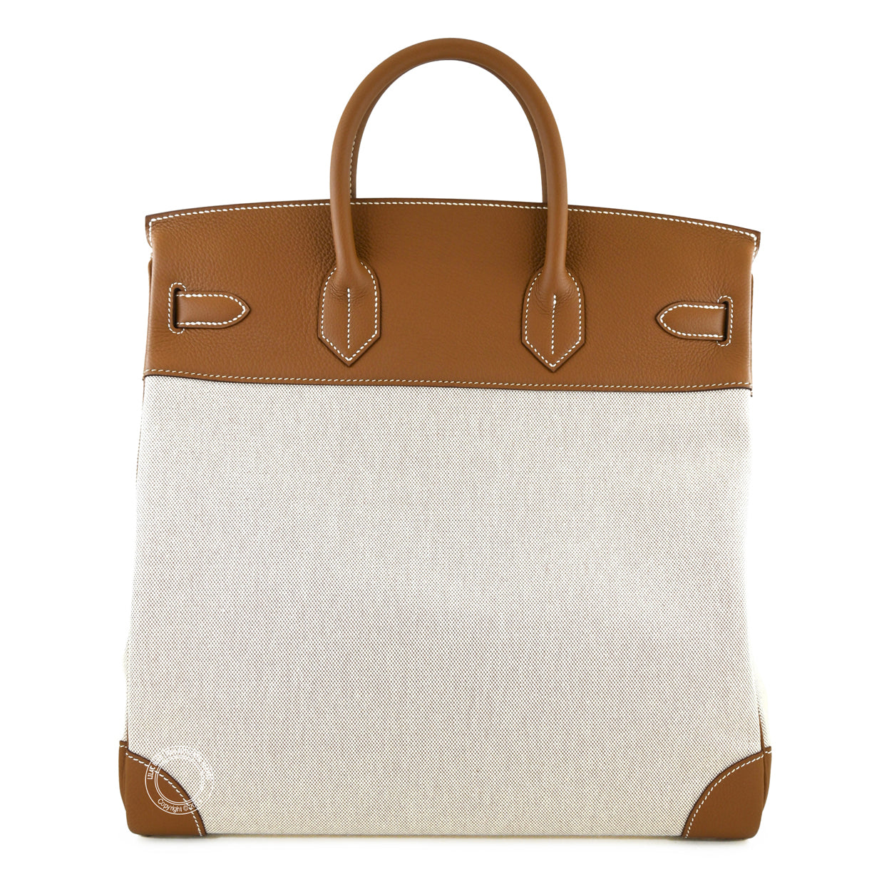 Hermes Birkin 40cm Gold Togo/Toile H HAC PHW