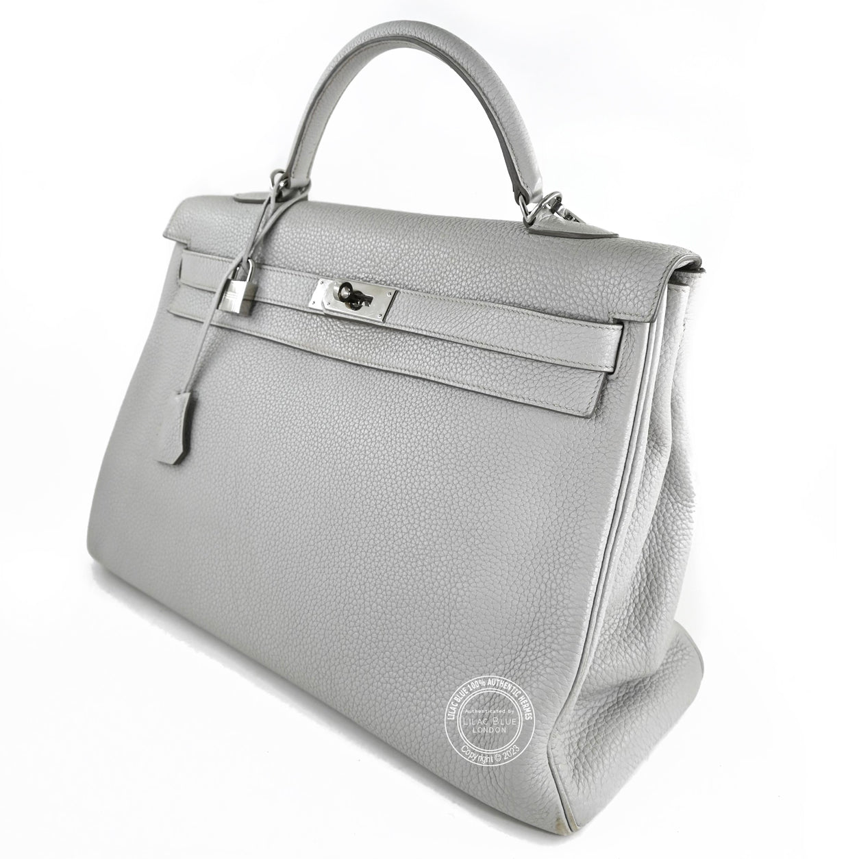 Hermes Kelly 40cm Gris Tourterelle Togo PHW - Preloved