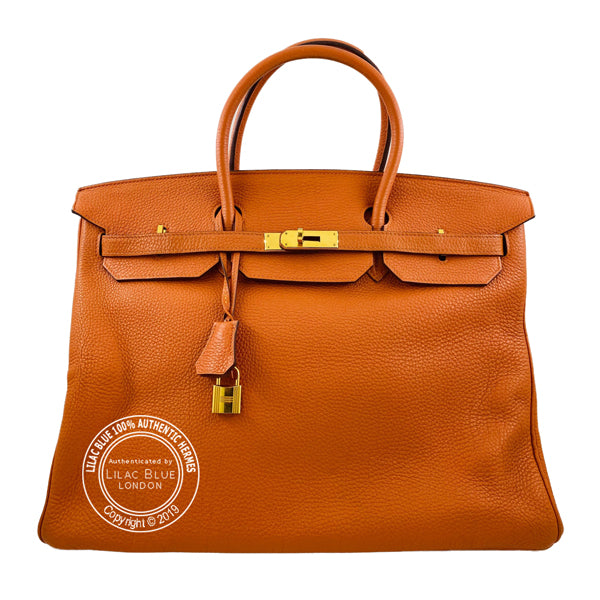 Hermes Birkin 40cm Orange Togo GHW - Reduced