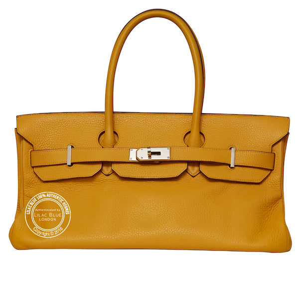 Hermès Birkin 42cm Curry JPG Shoulder Togo PHW - Preloved