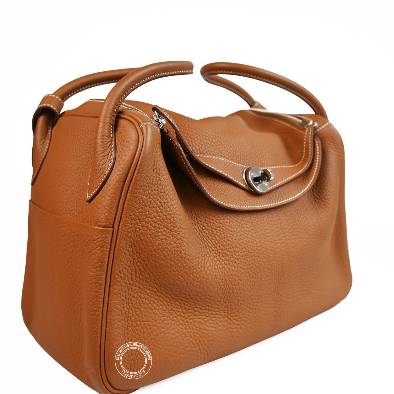 Hermès Lindy 34cm Gold Clemence PHW - Preloved