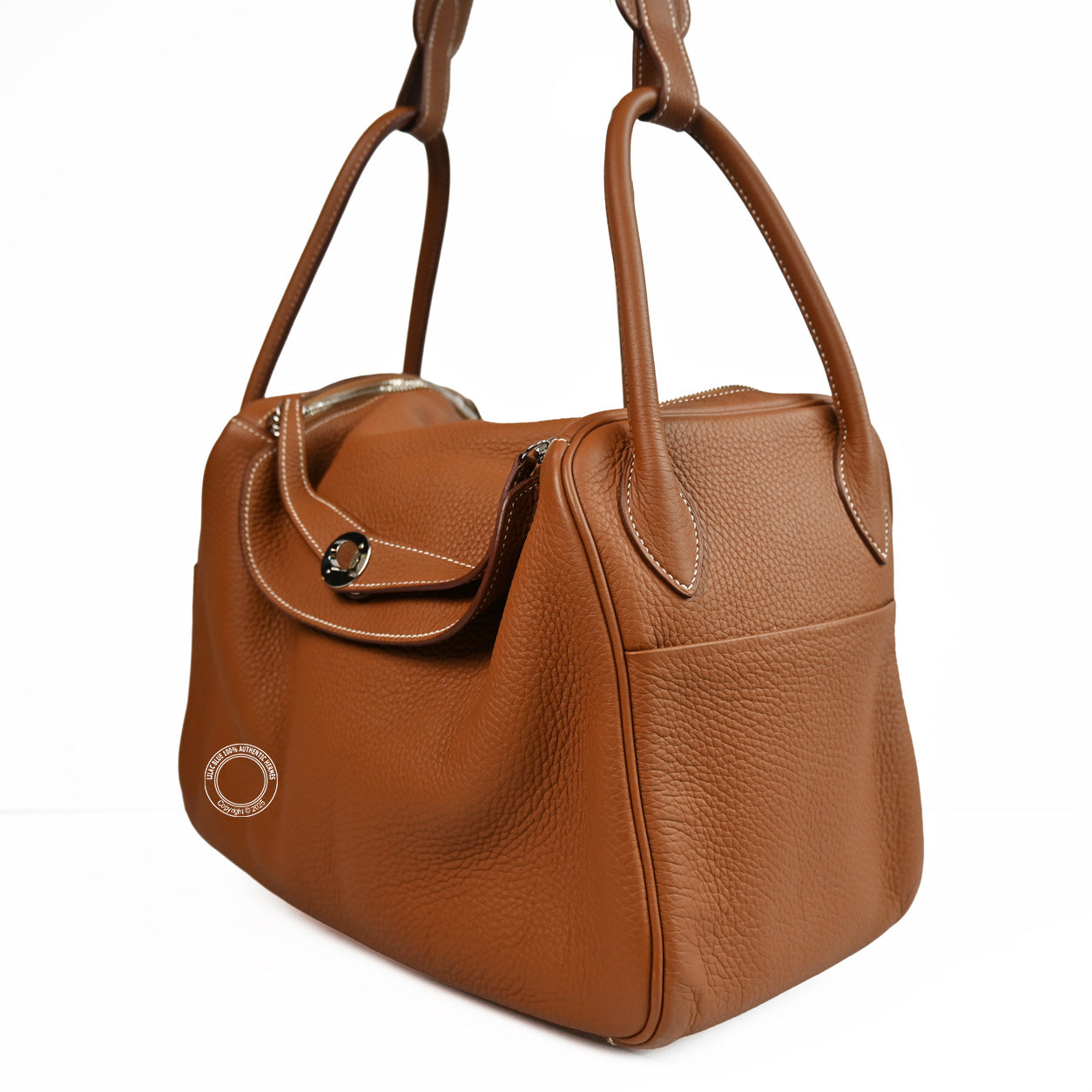 Hermès Lindy 34cm Gold Clemence PHW - Preloved