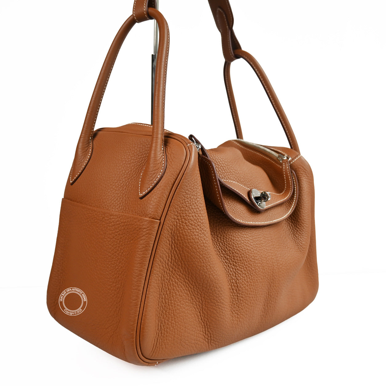 Hermès Lindy 34cm Gold Clemence PHW - Preloved
