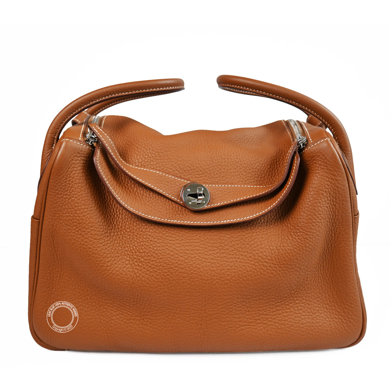 Hermes Lindy 34cm Gold Clemence PHW - Preloved