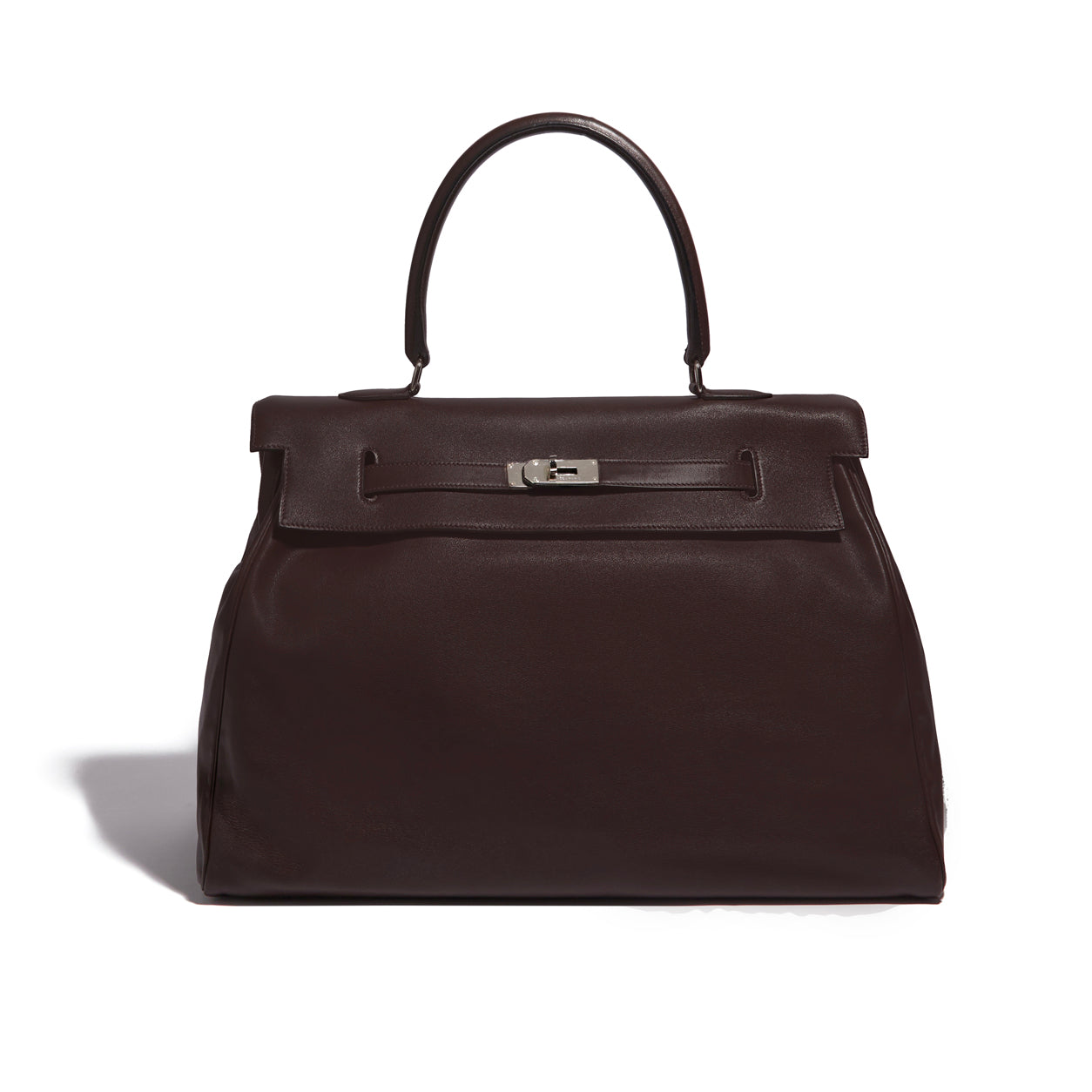 Hermès Kelly 50cm Brown Relax Sikkim PHW - Preloved