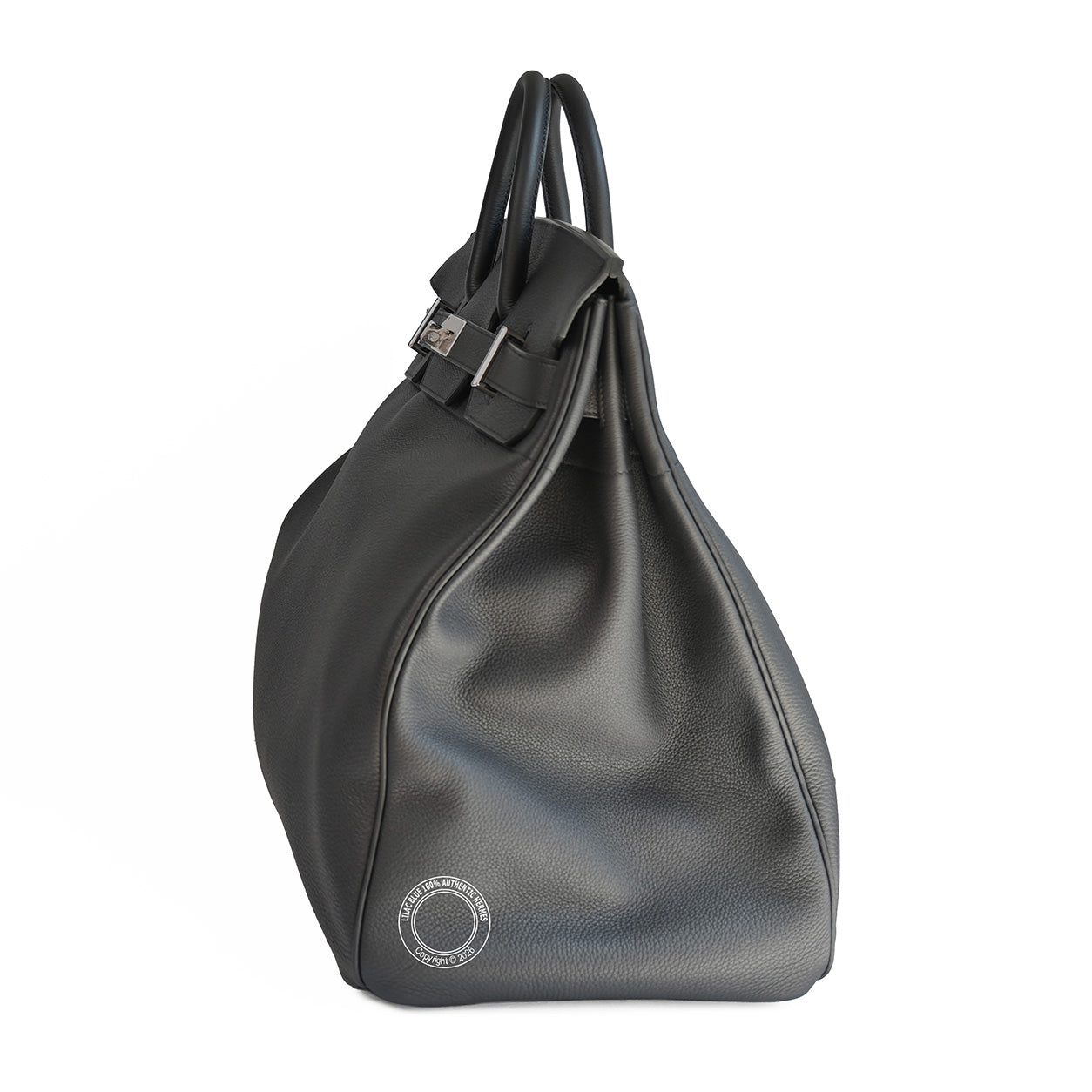 Hermes HAC Birkin 50 in Black togo leather and palladium hardware