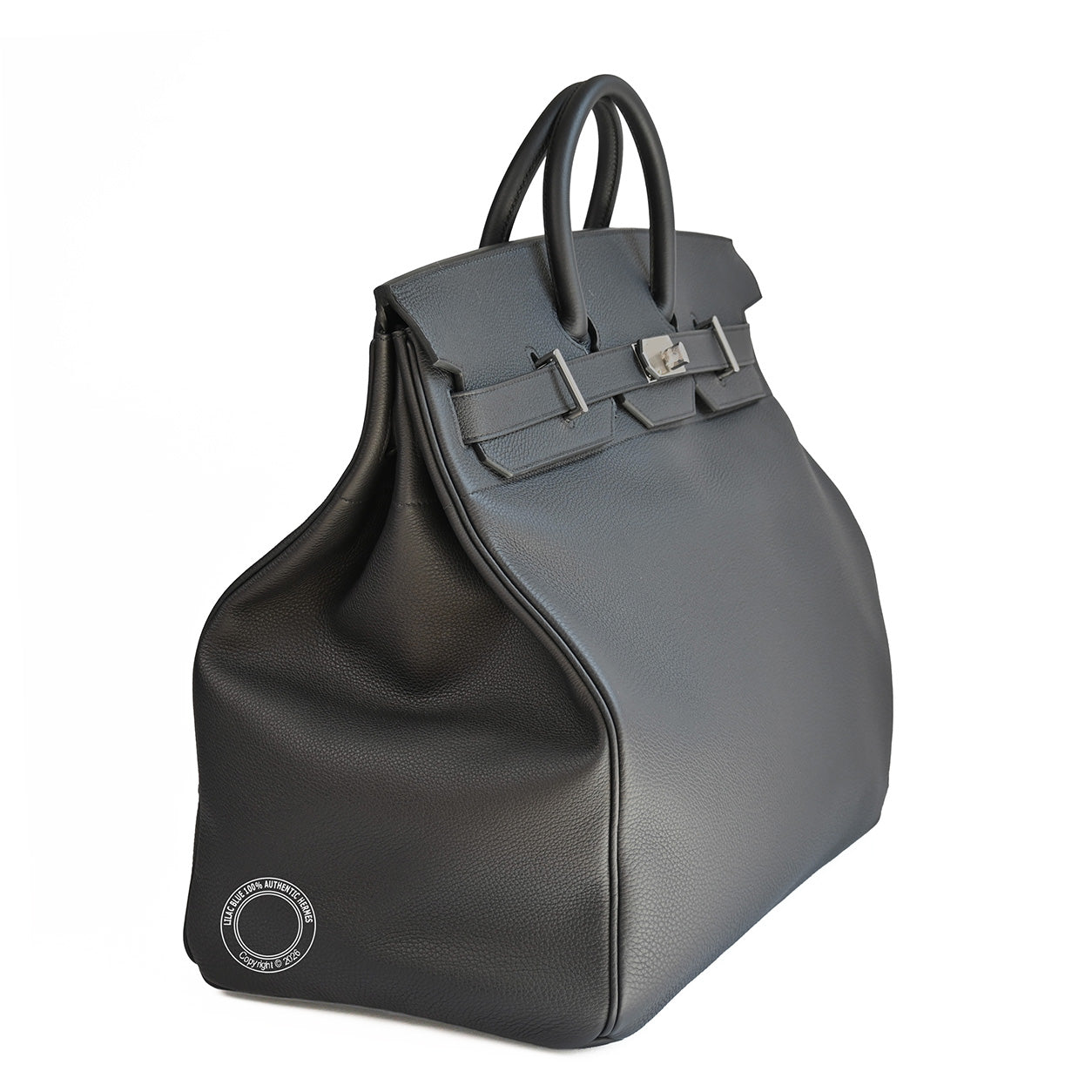 Hermes HAC Birkin 50 in Black togo leather and palladium hardware