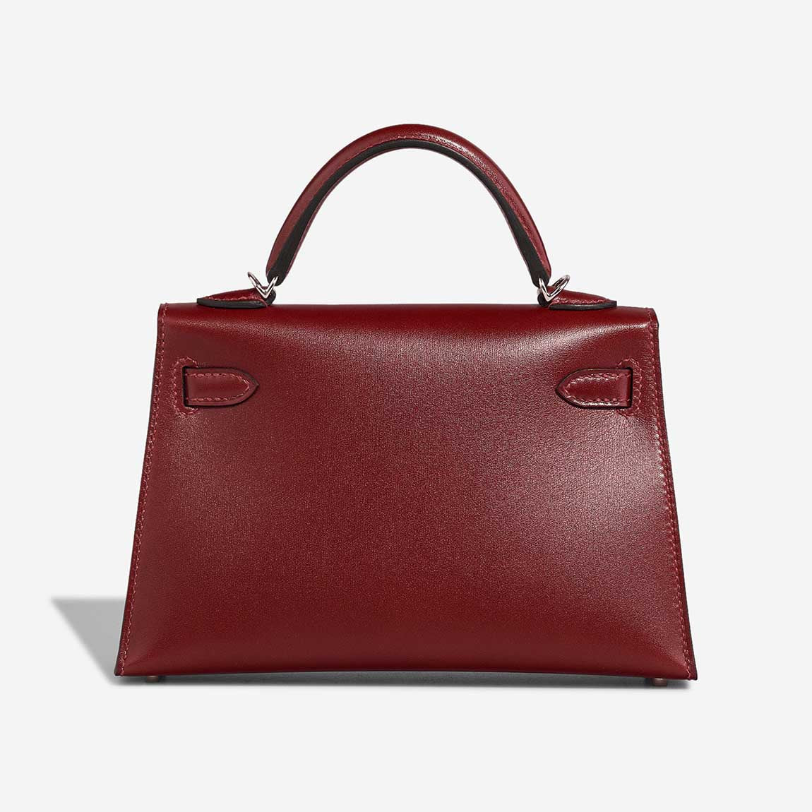 Hermès Kelly 20cm Rouge H Box PHW