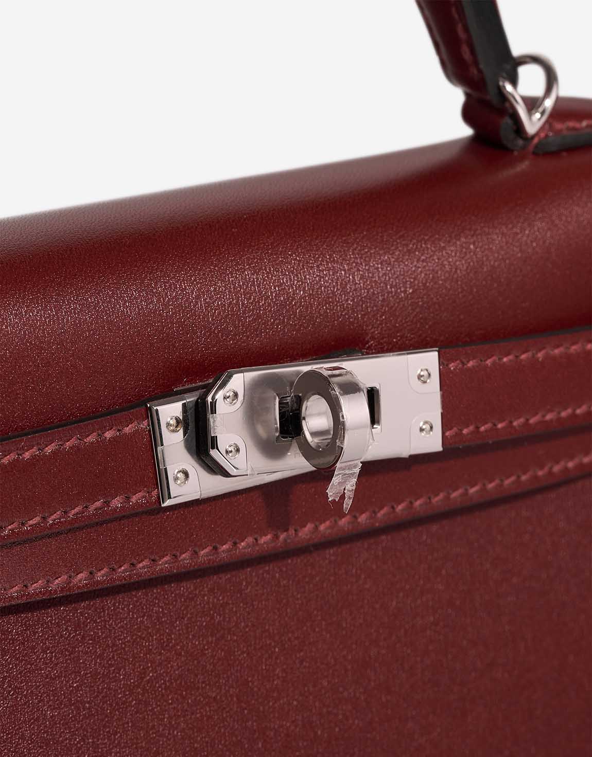 Hermès Kelly 20cm Rouge H Box PHW