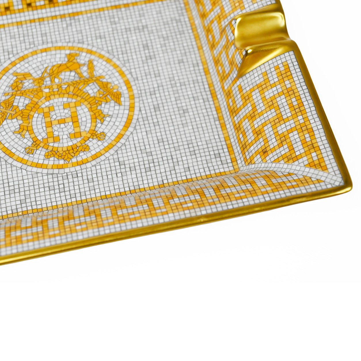 Hermès Ashtray Mosaique au 24 in Gold