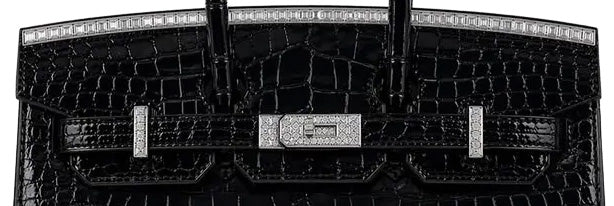 Hermès Birkin 20cm Black Parure Shiny Croc DHW