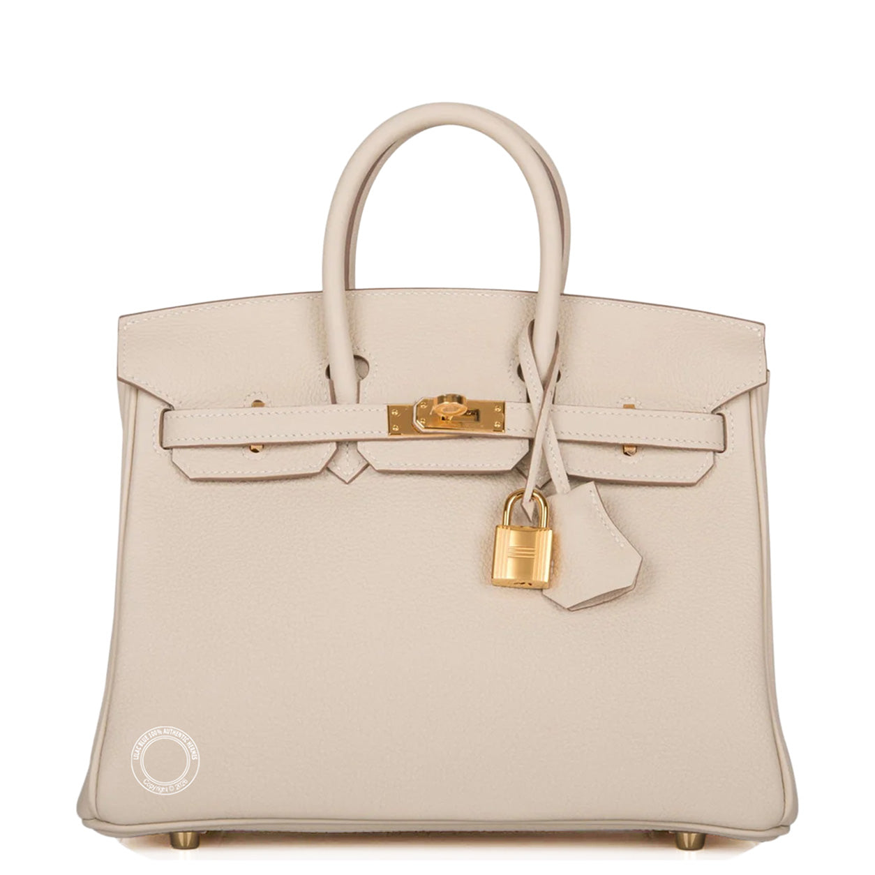 Hermès Birkin 25cm Craie Togo GHW
