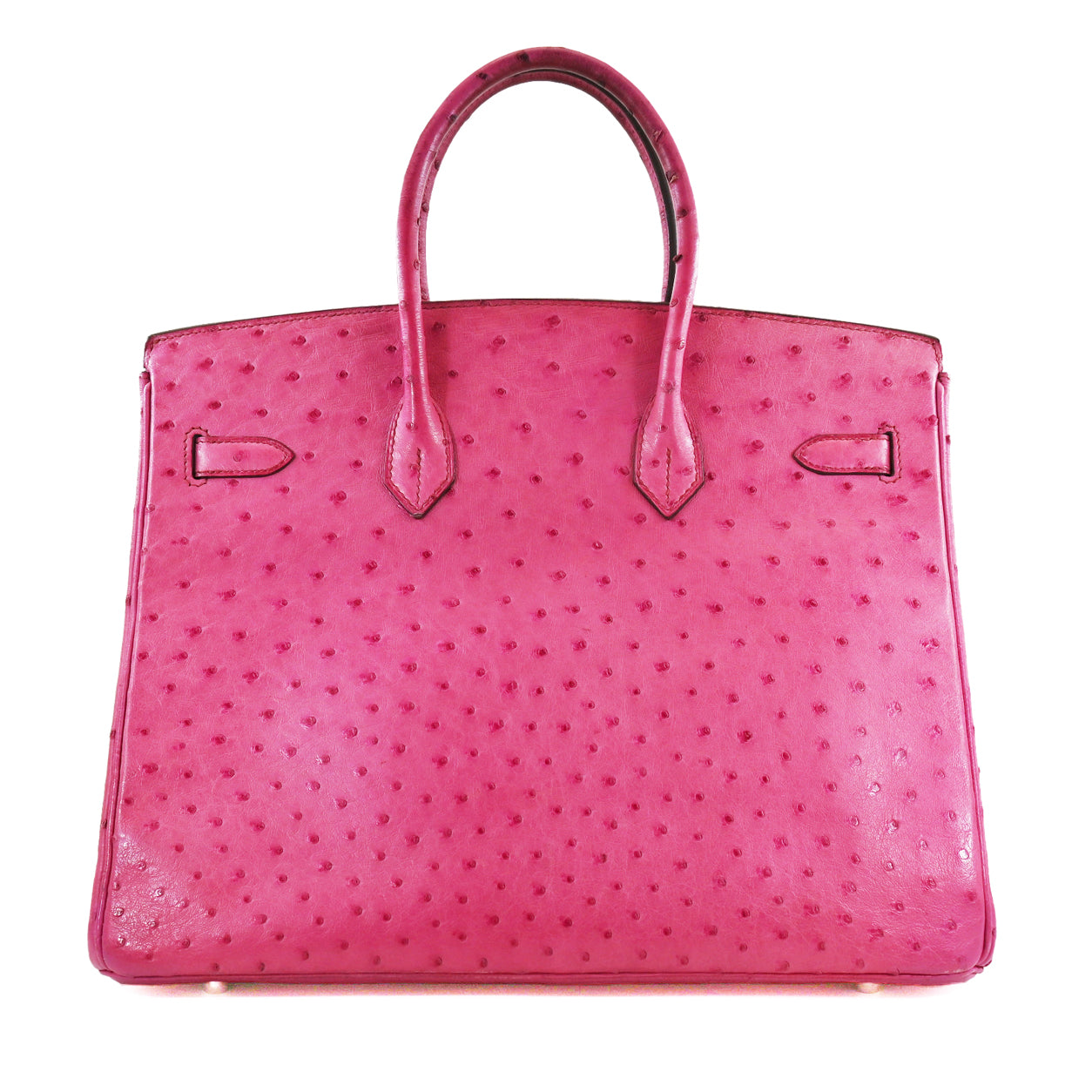 Hermès Birkin 35cm Fuchsia Birkin Ostrich PHW - Preloved