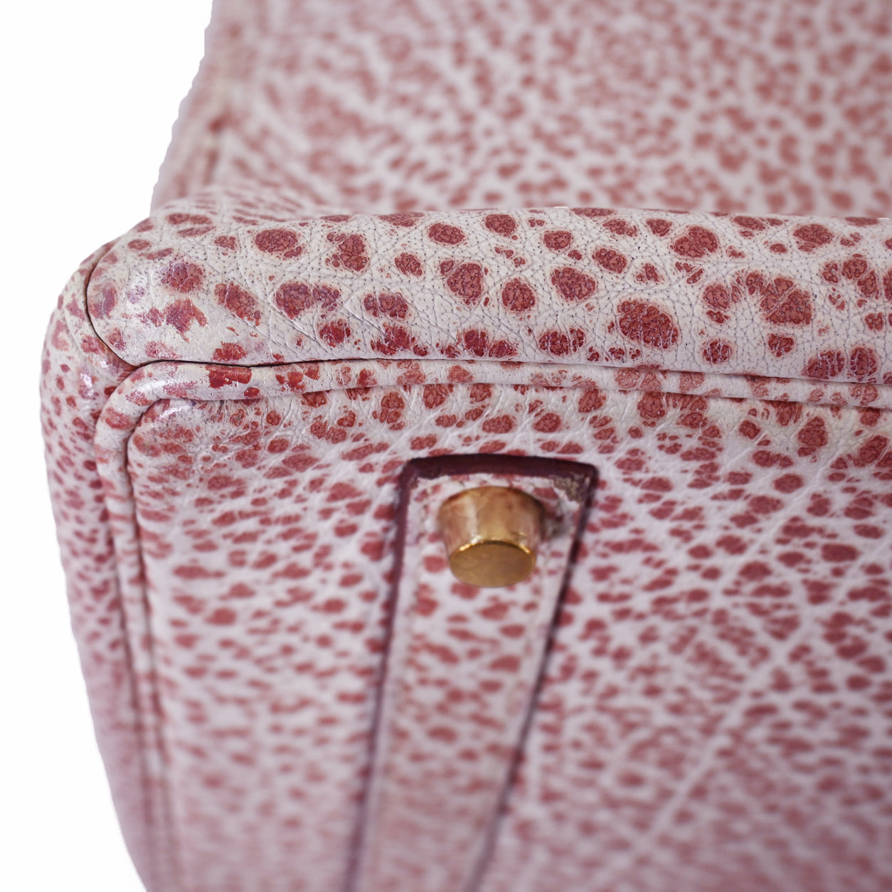 Hermès Birkin 35cm Pink Dalmatian Buffalo PHW - Preloved