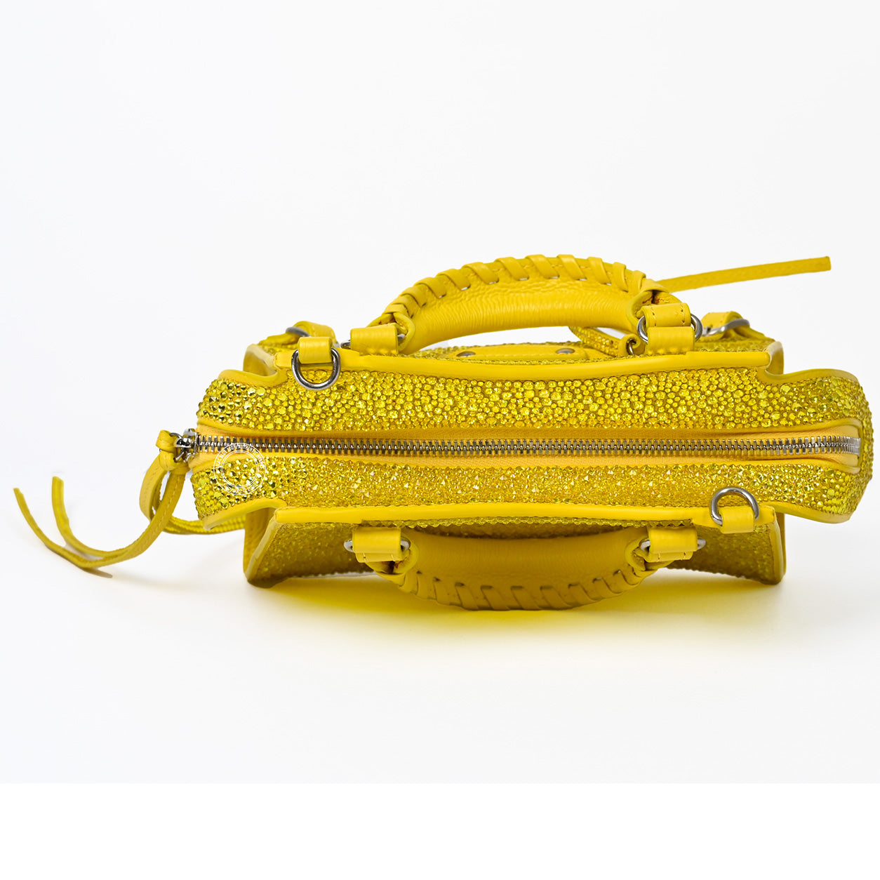 Balenciaga NEO Classic City Mini Bright Yellow with Swarovski Crystals