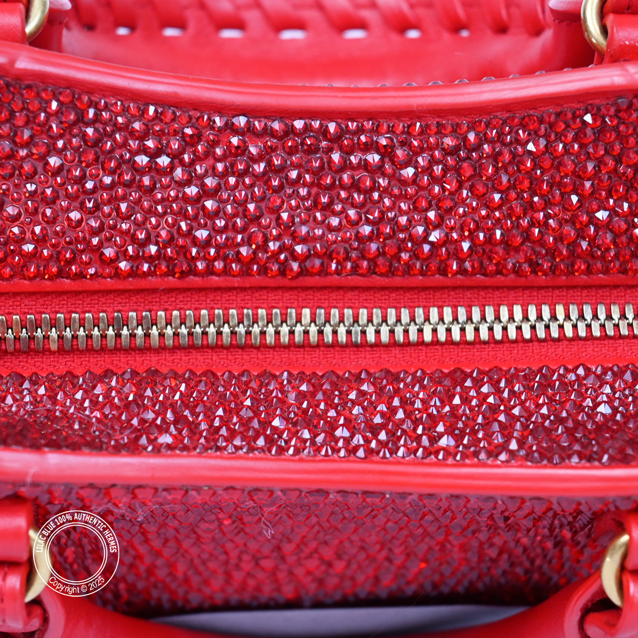 Balenciaga NEO Classic City Mini Bright Red with Swarovski Crystals