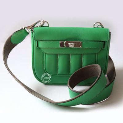 Hermès Berline 21cm Bamboo Mini Tadelakt PHW