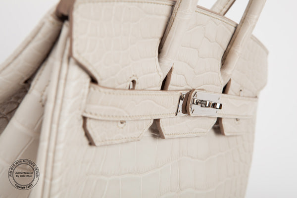 Hermès Birkin 30cm Beton Matte Croc PHW