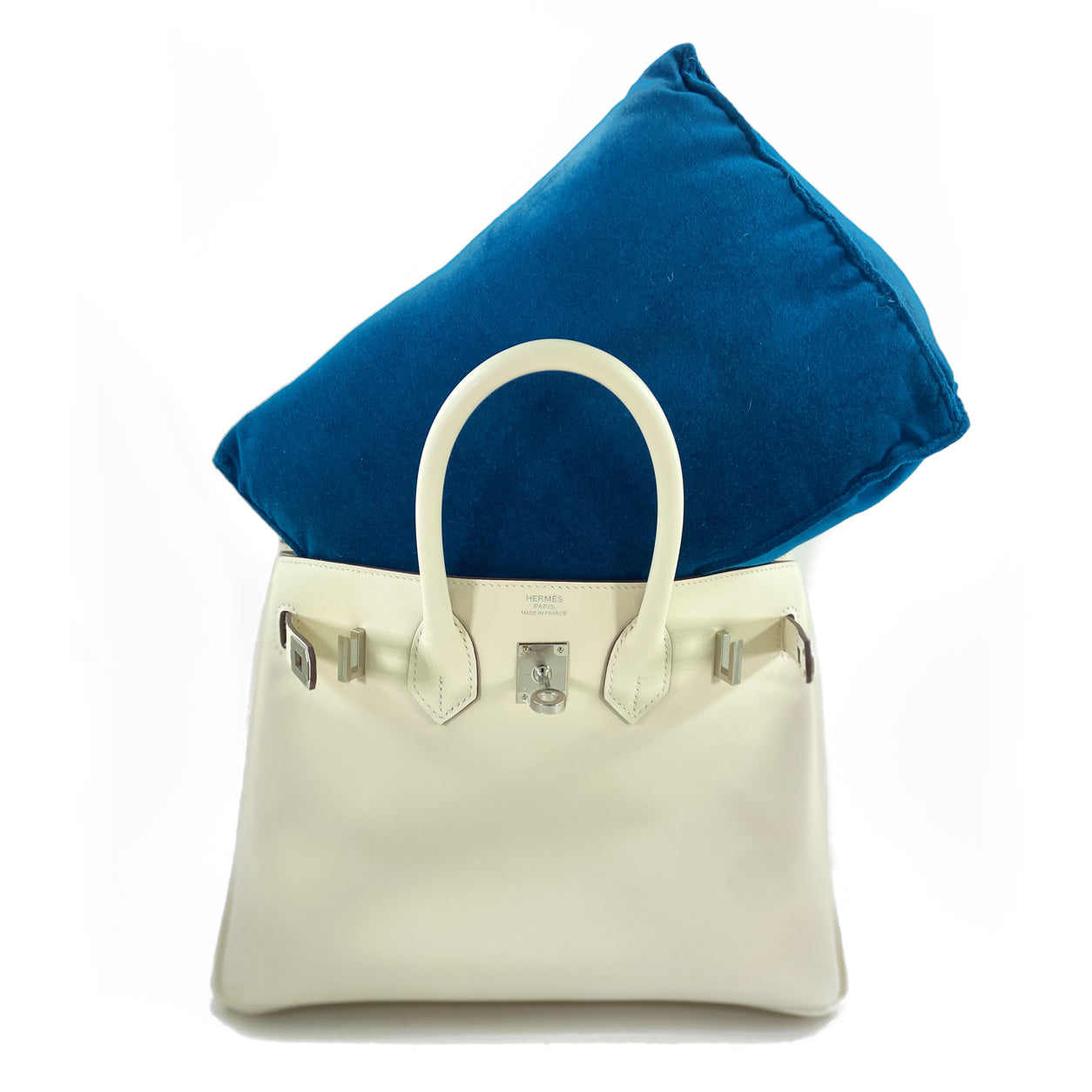 Lilac Blue Bag Pillow - Birkin 25cm