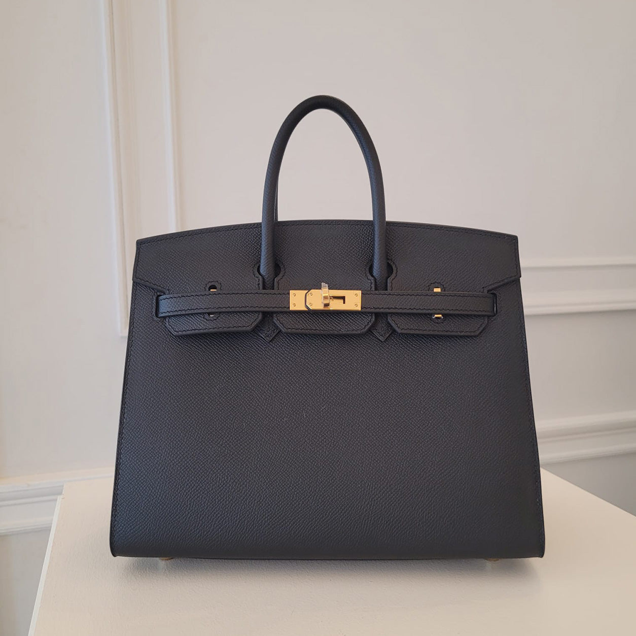 Hermès Birkin 25cm Black Epsom Sellier GHW