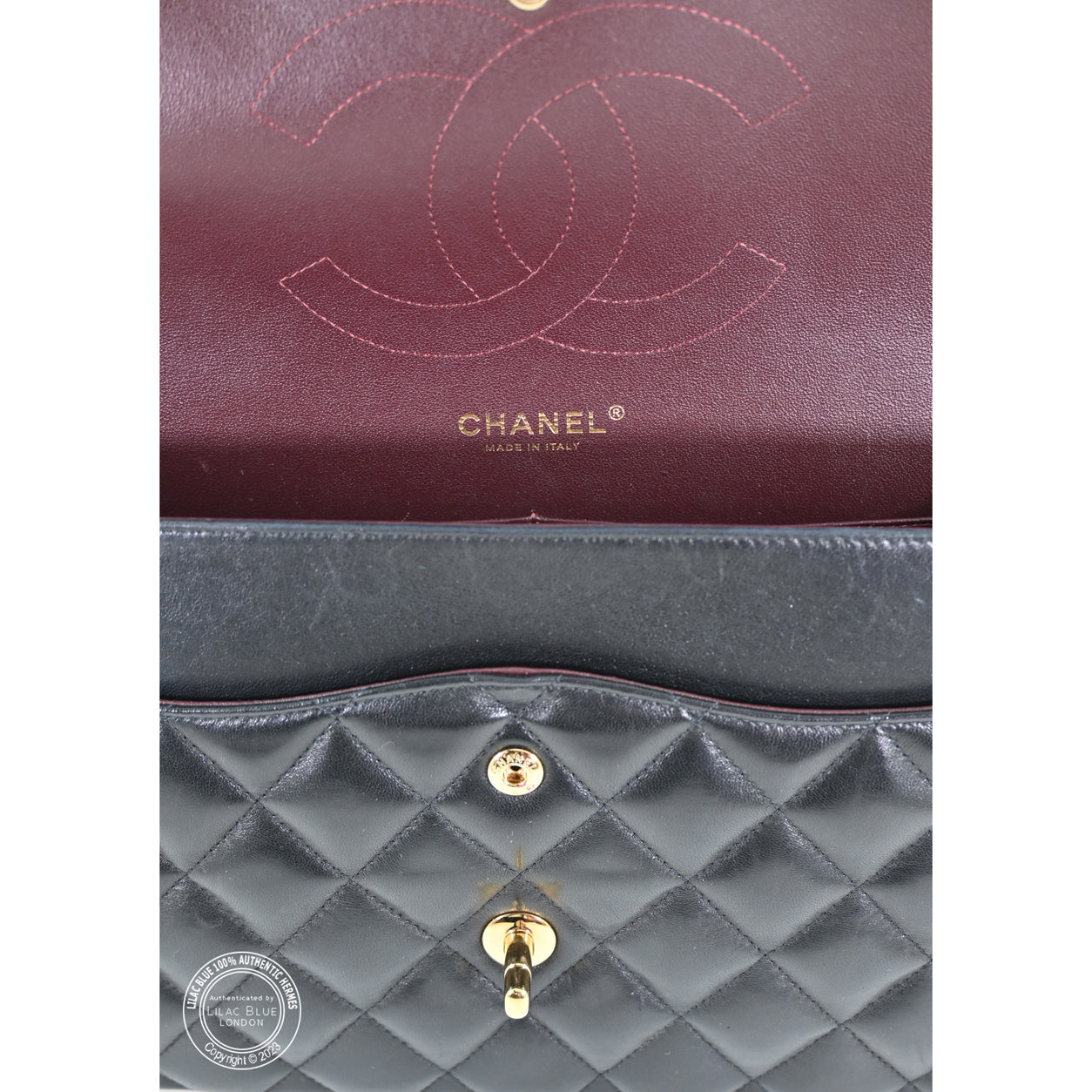 Chanel Jumbo Flap Black Lambskin GHW -Preloved
