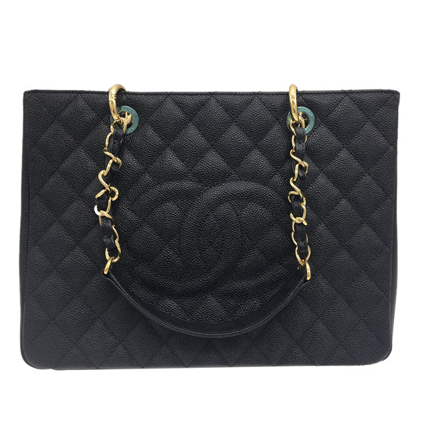 Chanel Grand Shopping Tote Black Caviar Leather GHW - Never Worn