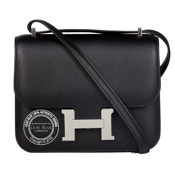 Hermès Constance 18cm Black Swift PHW