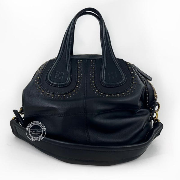 Givenchy Nightingale Black Leather GHW - Preloved