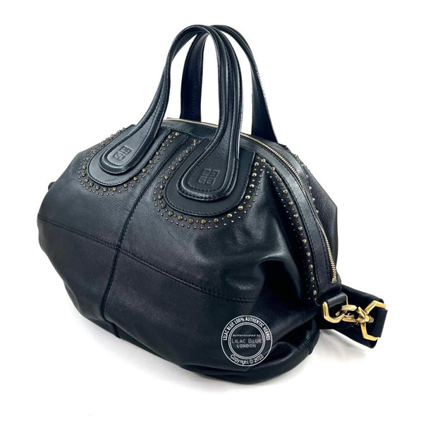 Givenchy Nightingale Black Leather GHW - Preloved