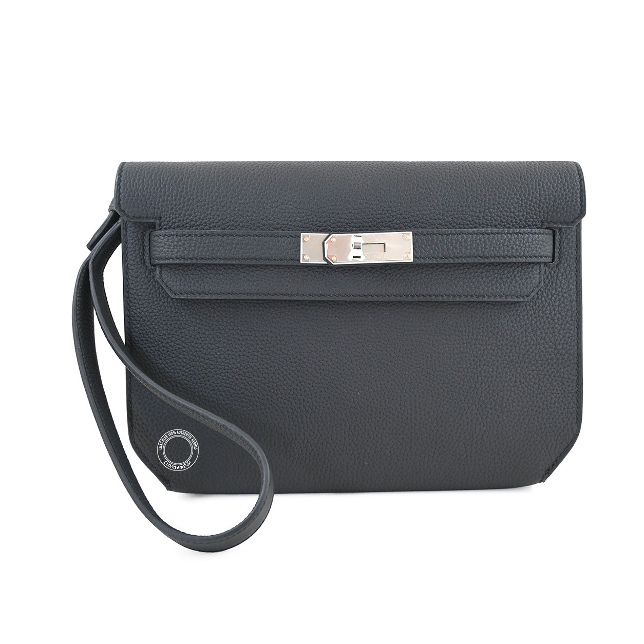 Hermès Kelly 25cm Depeche Black Togo PHW