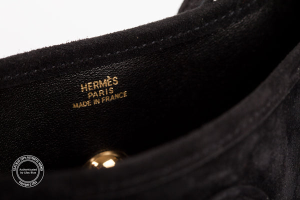 Hermès Vespa Black Veau Doblis GHW