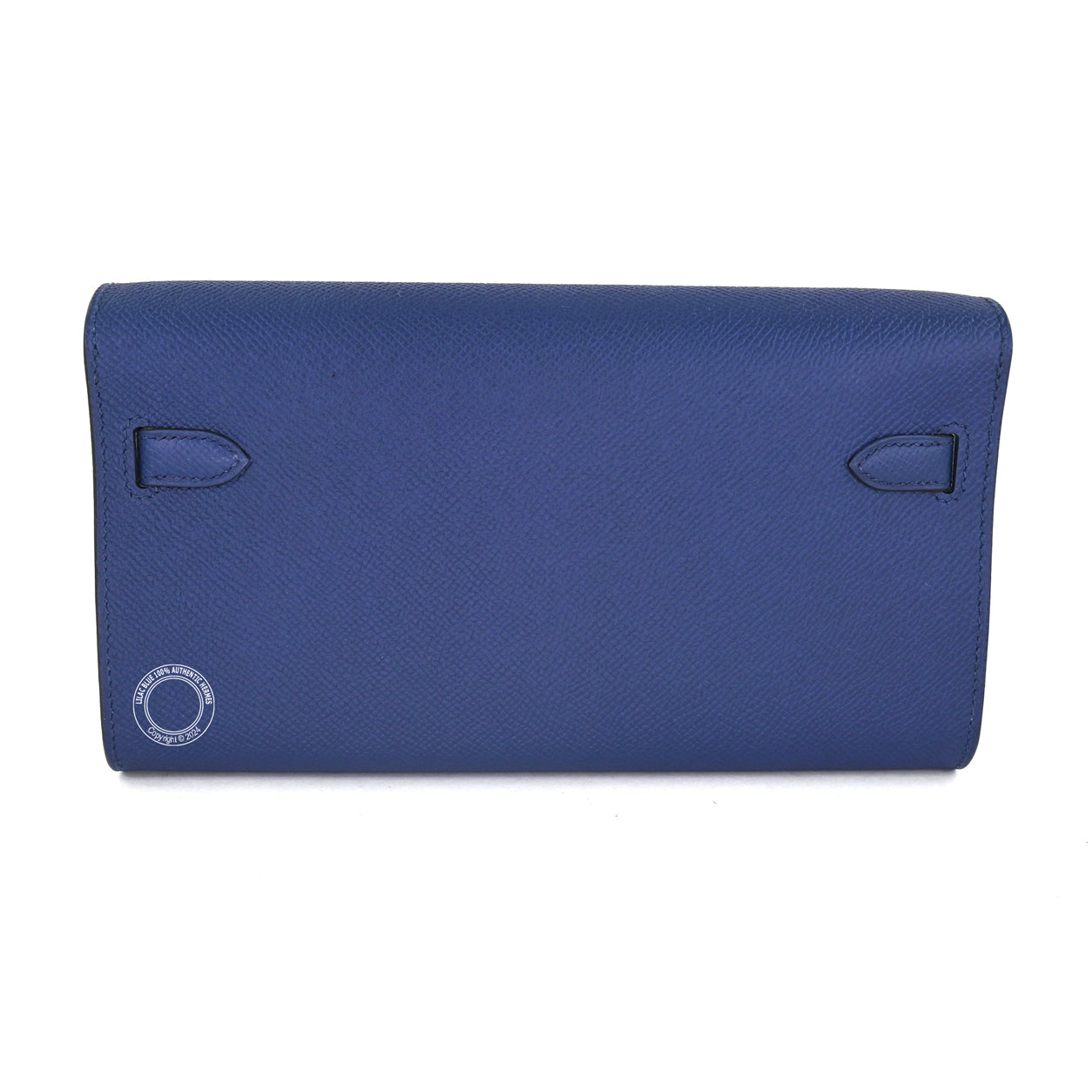 Hermès Kelly 20cm Wallet to Go Bleu Saphir Epsom GHW