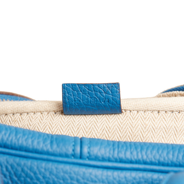 Hermès Victoria II Bleu de Galice Clemence PHW - Preloved