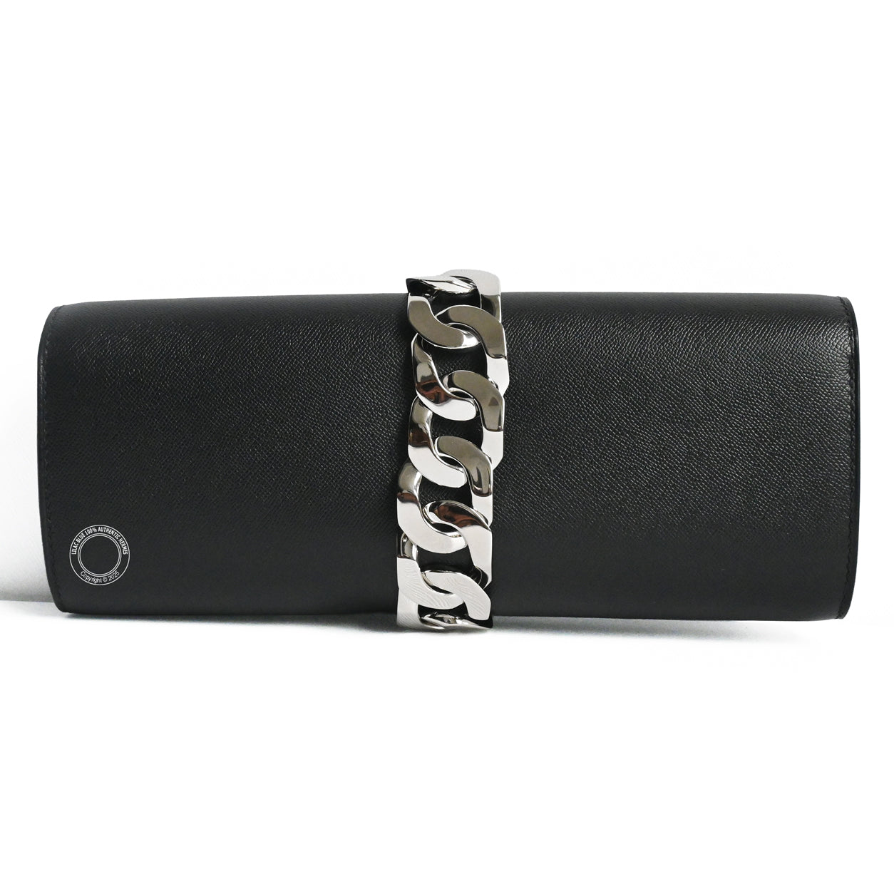 Hermes Boucle Sellier Chaîne Black Epsom PHW