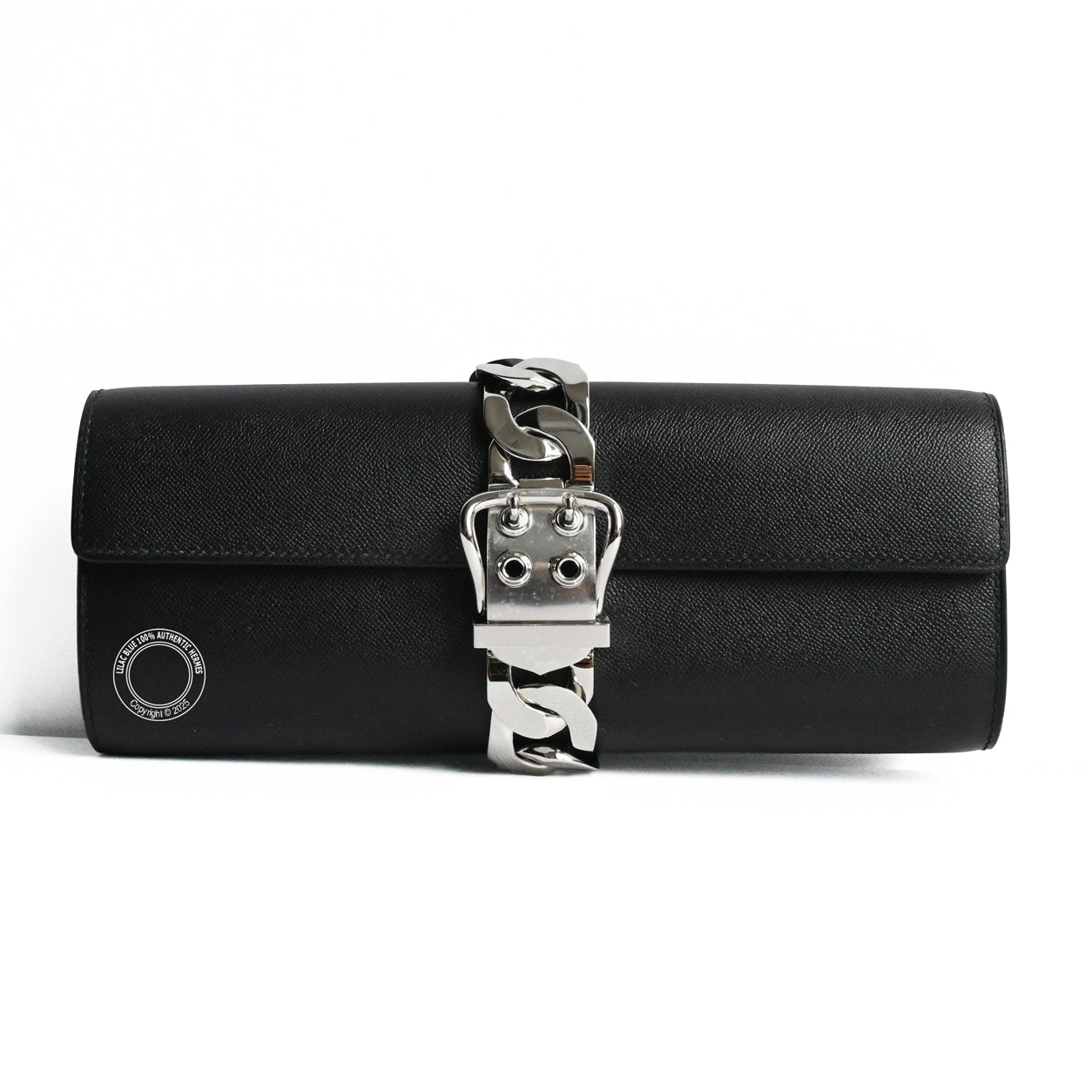 Hermes Boucle Sellier Chaîne Black Epsom PHW