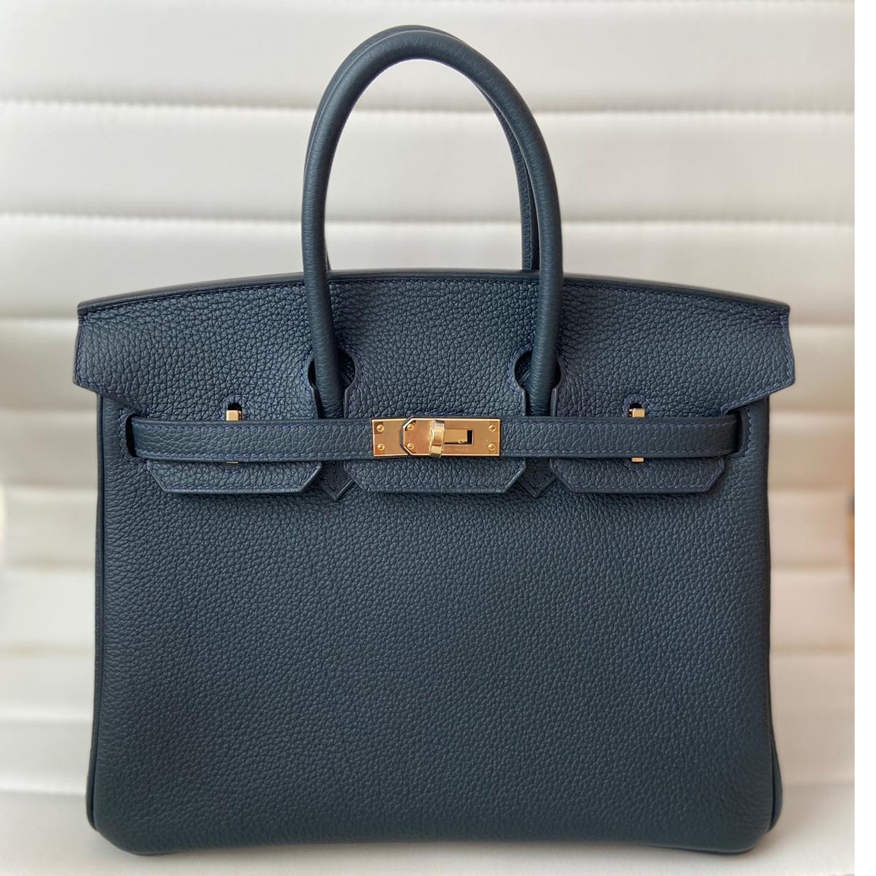 Hermès Birkin 25cm Caban/Vert Veronese HSS Togo PBHW