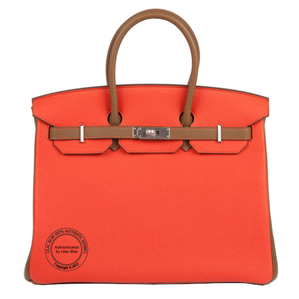 Hermès Birkin 35cm Capucine/Gold HSS Togo PHW