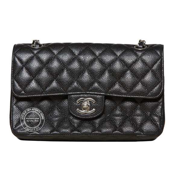 Chanel 2.55 Small in Black with Silver Hardware - Preloved