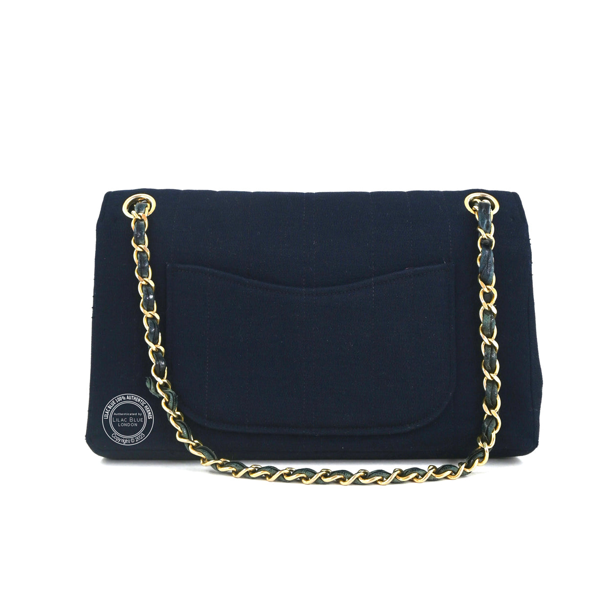 Chanel 2.55 Navy Cloth GHW - Preloved