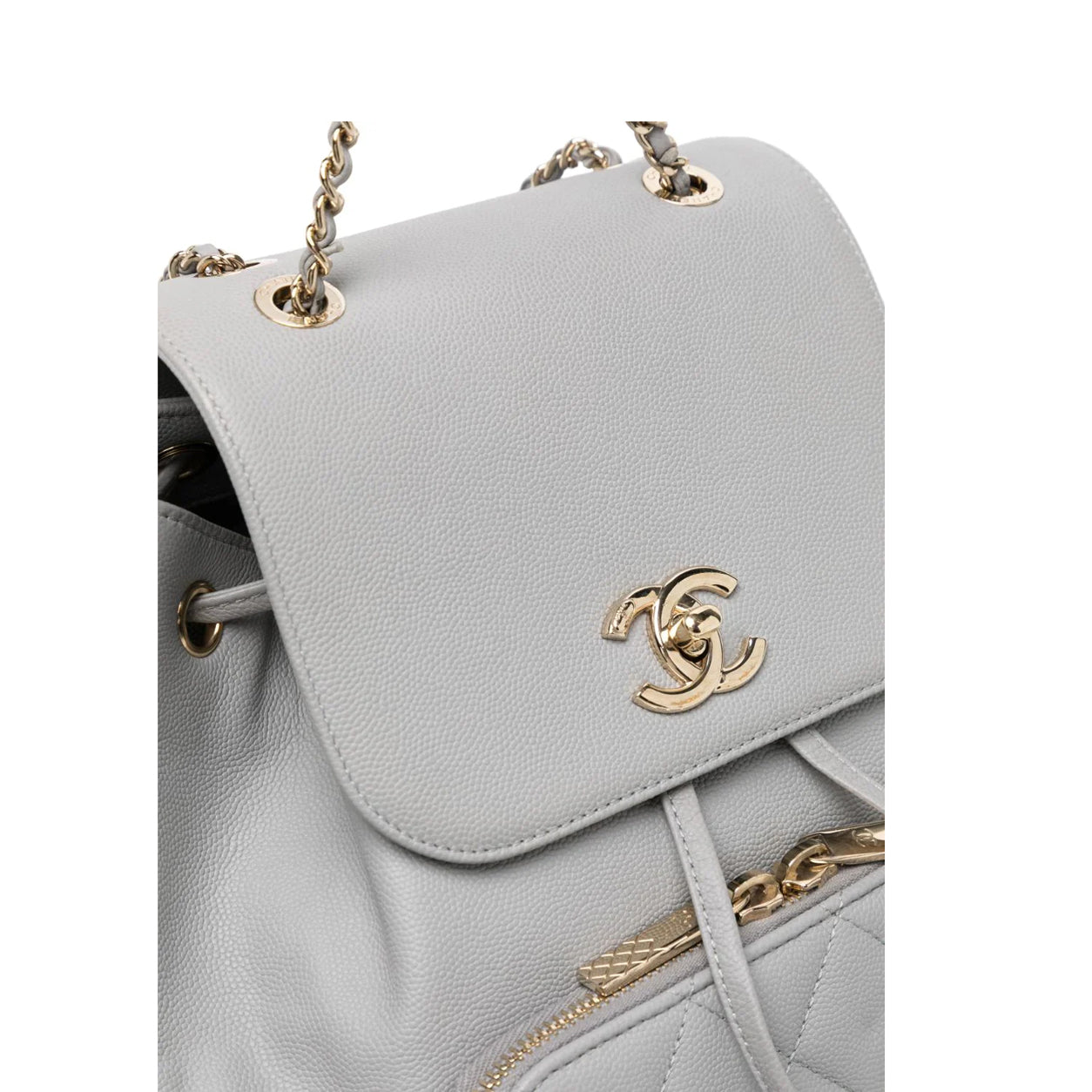 Chanel Affinity Backpack Grey Calfskin GHW - Preloved